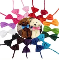 Kleuren Pet Tie Dog Tie Kraag Bloem Accessoires Decoratie Benodigdheden Pure Color Bowknot stropdas