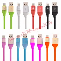 TPE Elastic 1m 30cm Micro 5pin Type c cables Fast charger usb data charger cable for samsung galaxy s6 s7 edge s8 plus letv htc lg