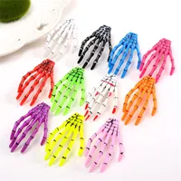 Skull hand hair pins Skeleton Hand Claw Hair Clip For Women Girl Halloween Party Barrettes Hair Accessories