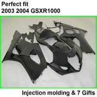 Svarta Fairings Set för Suzuki GSXR 1000 K3 2003 2004 Fairing Kit GSXR1000 03 04 Kroppsarbete GSXR1000 ML20