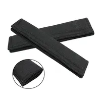 4PCs bilsäkerhetssäkerhetsbälte Skulderkuddar Kuddsäcken Bekväm kudde hög kvalitet billig svart färgfri frakt