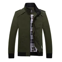 2018 Cargo Jacket Homme Casual Hommes Vestes Kaki Slim Fit Marque Vestes de Travail Coton Extérieur Solide homens s casaco Veste Homme