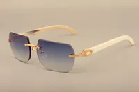 lenti nuovi occhiali da sole bianco-angolo naturali diretti, 8100906 occhiali da sole su misura personalizzati, può essere incisa, dimensione: 56-18-140mm occhiali da sole,
