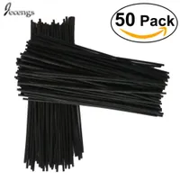 50 Black Rattan Reed Fragrance Diffuser Vervanging Refill Sticks 300mm * 3.5mm