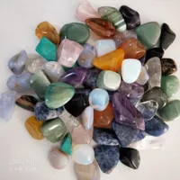 1 lb Surtido de piedras preciosas cayoradas piedras mixtas del arco iris natural Amatista Aventurine Colorful Rock Mineral Agata para Chakra Healing Reiki