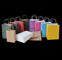 1000pcs Ny Kraft Paper Bag Christmas Festival Presentpaket Mode Presentpapper Bag Öppna Tope Shopping Bag 27 * 21 * 11cm Sn939