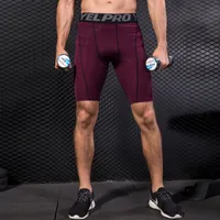 New Hot Ginásio Leggings Homens Compressão Calções Crossfit Calças de Futebol Jogging Pantalones Calções de Corrida Secagem Rápida
