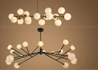 neues Design Nordeuropa LED kreative Modo DNA Pendelleuchte 16/18 Globen Glas Lampenschirm Kronleuchter LED-Leuchte