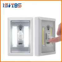 COB LED Switch Light Wireless Cordless Under Cabinet Closet Kitchen RV Night Light indoor wall light Night Lights