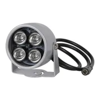 IR Aydınlatıcı Işık 850nm 4 Dizi LED Işıkları Kızılötesi Su Geçirmez Gece Görüş CCTV CCTV / Güvenlik Kamera Için Aydınlatma DC 12 V
