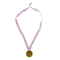 뜨거운 판매 12pcs 플라스틱 어린이 골드 수상자 메달 어린이 게임 스포츠 상을 수상 장난감 파티 호의 높은 품질