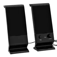 2 stycken bärbar USB-kabelansluten dator PC-högtalare Stereo Bass Sound Box Musikspelare Mini Subwoofer för smartphone bärbar dator