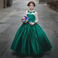 Abiti di Applique Cheap Lace Flower Girl Dress gonfio Stain bambini vestito dalla neonata Frock design Party Girl