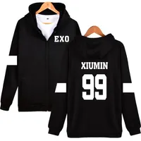 LUCKYFRIDAYF KPOP EXO Hooded Sweatshirt Vrouwen Koreaanse Populaire Hip Hop Winterjas Mode Vrouwen Hoodies Sweatshirts Casual Clothek