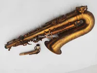 Hot Marque Alto Eb Tune E Flat Saxophone VERNI cuivre antique instrument de musique professionnelle Livraison gratuite Case