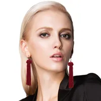 Mode Bohemian Long Tassel Drop Earrings voor Dames Lady Vintage Etnische Statement Knoop Dangle Earring voor Dames Meisjes 2019 Sieraden