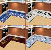 Cartoon kreative Maschine waschbar rechteckige rutschfeste Matte Fußmatte Küche Bad Teppich Schlafzimmer Nacht Teppich (15,7 * 23,6 Zoll + 15,7 * 47,2 i