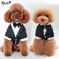 Собака Pet Щенок одежды смокинга бабочка галстук рубашка костюм стильный свадебный одежда одежда горячая новая прохладная одежда для собак домашних животных