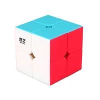 Qiyi 2x2 Solid Färg Profissional Magic Cube Competition Speed ​​Puzzle Cubes Leksaker för barn Kids kub Spelspecifika 6 färger