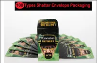 100 Types Shatter Envelope Packaging Assorted Strain Slim Shatter Packs Wax Concentrate Packaging SD card Custom Coin Packaging