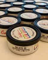 6 Tipos etiqueta colorida Califórnia adesivos para Sealed Imprensa Latas de atum 73 * 23 milímetros 3,5 Latas Grams Cali Tin