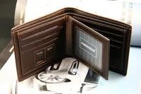 Дизайнер-высочайшее качество Новый стиль мужской бренд дизайнер кожа роскошный кошелек кошелек короткий крест высокое качество кошельки для мужчин бесплатная доставка