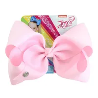 Drop Shipping 6 "Jojo Bows Grote Boutique Haar Bogen Grosgrain Ribbon Bow met Haar Clip Grosgrain Lint Bogen Voor Baby Meisjes Hot Koop 20 Stks