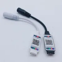 Controlador Bluetooth WiFi Mini RGB DC 5V 12V 24V Música Bluetoothes Controladores Control de tira de luz para RGB / RGBW LED Strip
