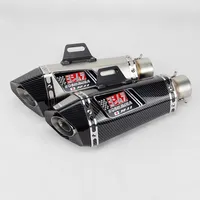 motorcycle exhaust 51mm inlet Universal yoshimura muffler for FZ1 R6 R15 R3 ZX6R ZX10 1000 CBR1000 GSXR1000 650 K7 K8 K11