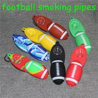 Gorąca Sprzedaż Silikonowe Akcesoria do pali Narodowe szklane rury piłkarskie szkło dymowe rury głowy tytońowe rury łyżeczki