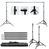 Freeshipping Good quality 2.6M X 3M Pro Photography Photo Backdrops Background Support System Stands For Photo Video Studio + carry bag