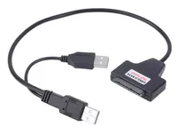 USB إلى كابل محول SATA USB 2.0 إلى 2.5 بوصة HDD القرص الصلب لأجهزة الكمبيوتر المحمول سطح المكتب HDD
