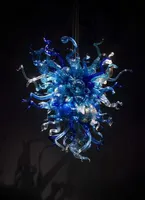 Tipo Contemporary Fantasia Decoração Mini luminária interior Flor Candelabro Iluminação Azul Dale Chihuly