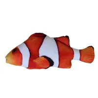 150PCS weicher Plüsch-3D Fisch-Form-Katze-Spielzeug Interactive Geschenke Fish Catnip Spielzeug Kuschelkissen Puppe Simulation Fisch Spielzeug spielen