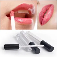 Frasco vazio Lipgloss Tubes Container 1 ml 3ml 5ml 10ml de plástico transparente Maquiagem recarregáveis ​​separado esvaziar Lip Gloss Tubes