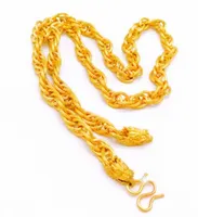 благородный высокое качество низкая цена золото заполненные спираль зерна конопля веревка мужская ожерелье up-market бесплатная доставка (60*0.7 см)