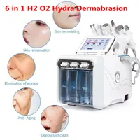 6 in1 H2 O2 Hydra Dermabrasion Aqua Peel RF Bio-Lifting Spa Hydro Water Microdermabrasion آلة الوجه الباردة مطرقة الأكسجين رذاذ