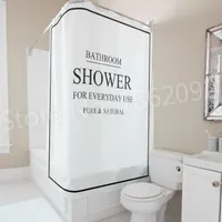 Modern Black White Bath Bathroom Tenda Bagno Bagno Doccia per uso quotidiano Doccia Set di tende Doccia Nordic impermeabile 180x180cm