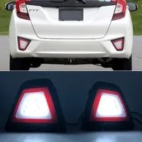 2 SZTUK LED Car Lampa Lampa przeciwmgielna Lampa hamulcowa Włącz Sygnał Light Reverse Lampa dla Honda Jazz Fit 2014 - 2017
