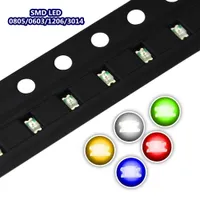 100 sztuk / partia SMD 0805/0603/1206/3014 LED Ultra Bright Red / Blue / Yellow / White Water Clear diod LED Light