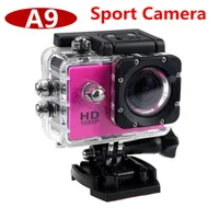 A9 HD 1080P 방수 액션 카메라 복사 다이빙 30m 2 "140 °보기 스포츠 카메라 미니 DV DVR 헬멧 캠코더 저렴한 A9 스포츠 카메라