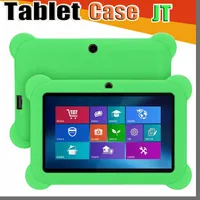 JT Anti Dust Kids Child Soft Silicone Gummi Gel fallskydd för 7 "7 tum Q88 Q8 A33 A23 Android Tablet PC Mid
