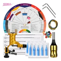 Tatoo Machine Kit Professional Shader Liner Pen Set Rotary Body Equipment Cartridge Complete Tattoo Gun Kits Professional Pen Set