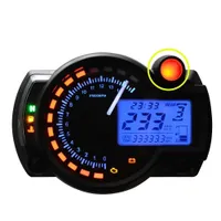 Ny all-in-one Motorcycle Odometer Speedometer Tachometer Gauge RPM 15000 Universal LCD Digital Kit