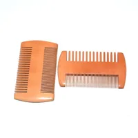 wholesale Pocket Wooden Beard Comb Double Sides Super Narrow Thick Wood Combs Lice Pet Hair Tool