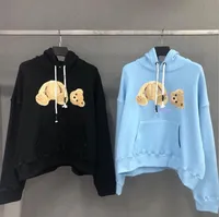 Nuovo modo di vendita hoodie rotto Orso felpa Orsacchiotto Trendy Terry esplosione stile maglione uomini e donne formato S-XL
