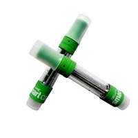 Akıllı Sepet Vape Kartuşları için 510 iplik pil organik yeşil boş vape kalem kartuşları seramik bobin kalın yağı atomizer smartcarts
