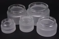 5G, 10G, 20G, 30G, 50G Frosted Clear Glass Jar Cosmetische Stash Container met Black Gold Silver Deks Custom Print Logo