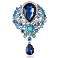 Gioielli di strass Balco diamante Diamond Crystal Flower Drop Cucine Pins Corsage Wedding Jewelry