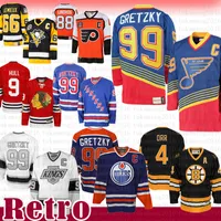 Billig Verkauf Wayne Gretzky St. Louis Blues New York Rangers Edmonton Oilers CCM 4 Bobby Orr Boston Bruins Heroes of Los Angeles Hockey Jersey